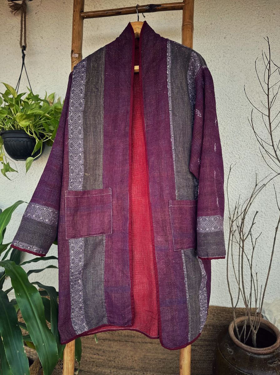 Coat Midnight Plum (Long)