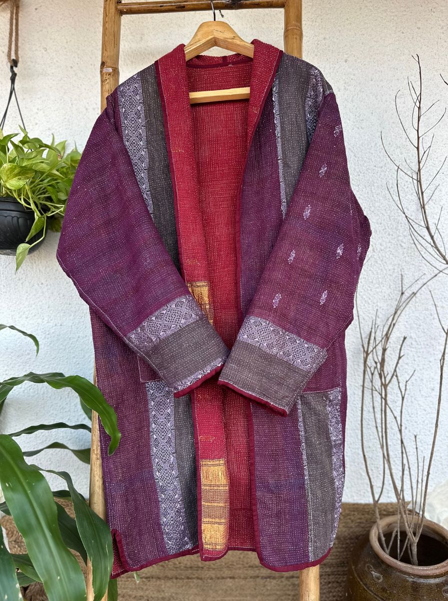 Coat Midnight Plum (Long)