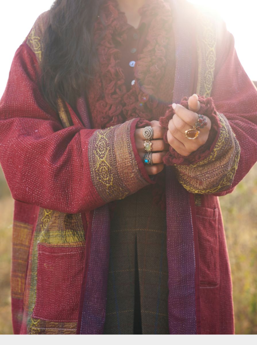 Coat Midnight Plum (Long)